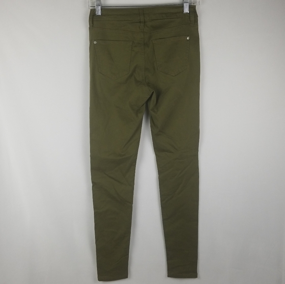 Altar'd State Dusky Green Skinny Jeans - Picture 2 of 6